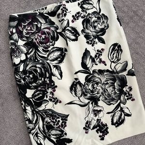 Pretty Floral Pencil Skirt